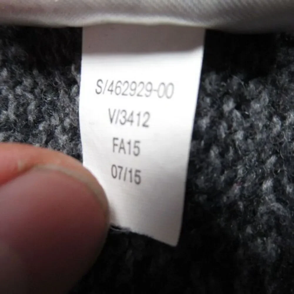 Banana Republic Wool Blend‎ Sweater Mens Large Gray Raglan Sleeve Knit Full Zip